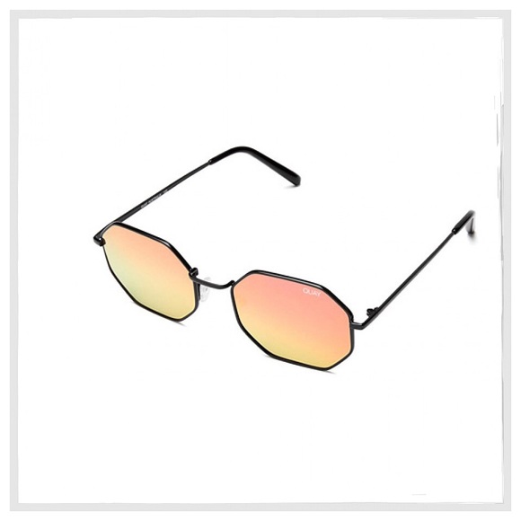 Quay Australia “On A Dime” Black/Red Sunglasses - Picture 5 of 6